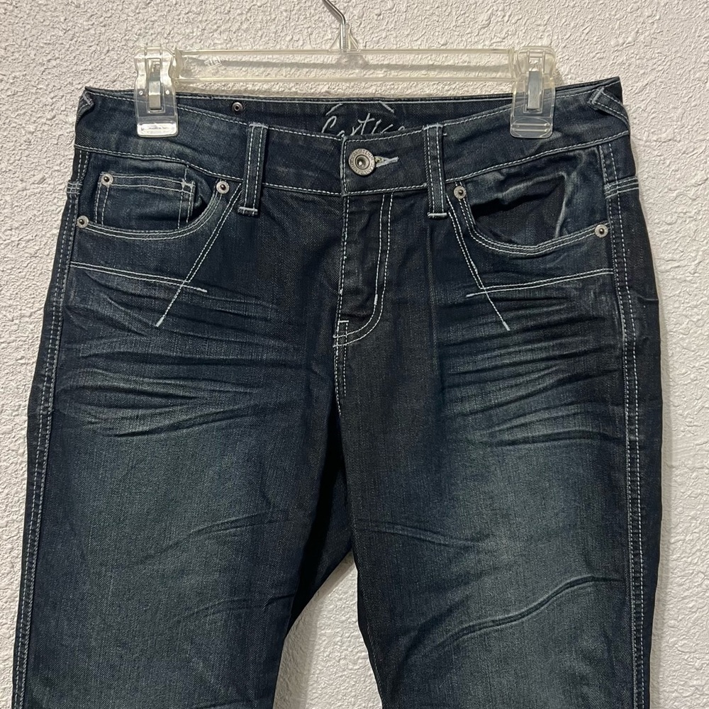 Cartise Studded Boot Cut Jeans with Zipper Pocket 6 - Picture 2 of 9